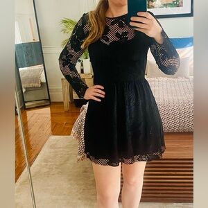 & Other Stories Black Lace Dress Euro 38 US 8 (feels like a 6)